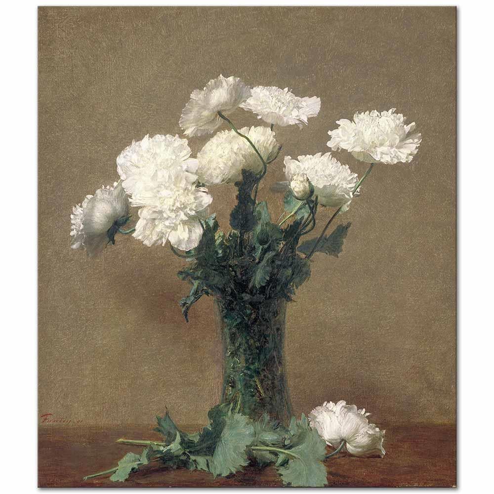Henri Fantin-Latour Gelincikler Kanvas Tablo