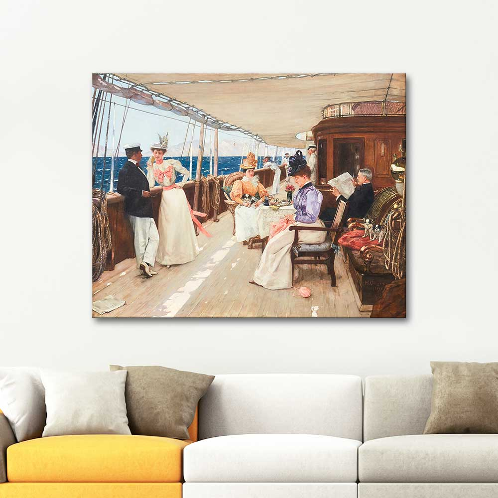 Henri Gervex Yachting in the Archipelago Art Print