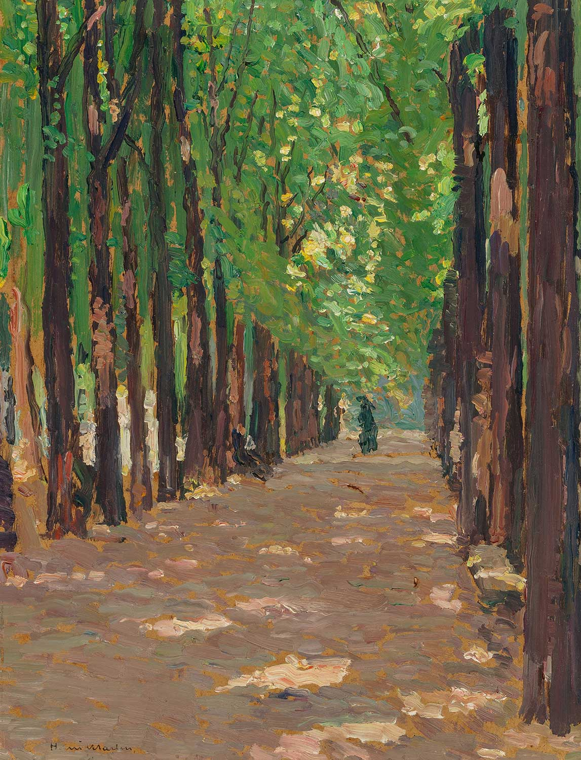 Henri Martin Une allée dans le Parc du Château de Versailles Art Print