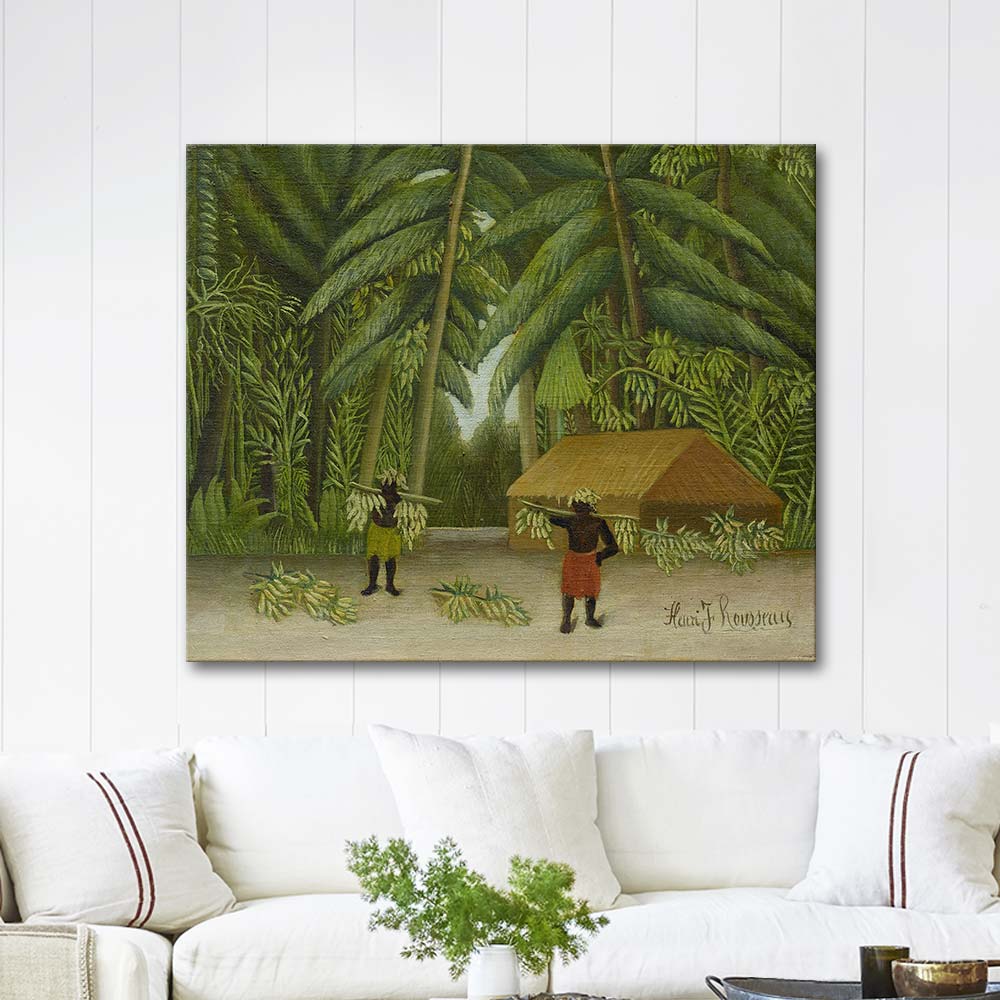 Henri Rousseau Banana Harvest Art Print