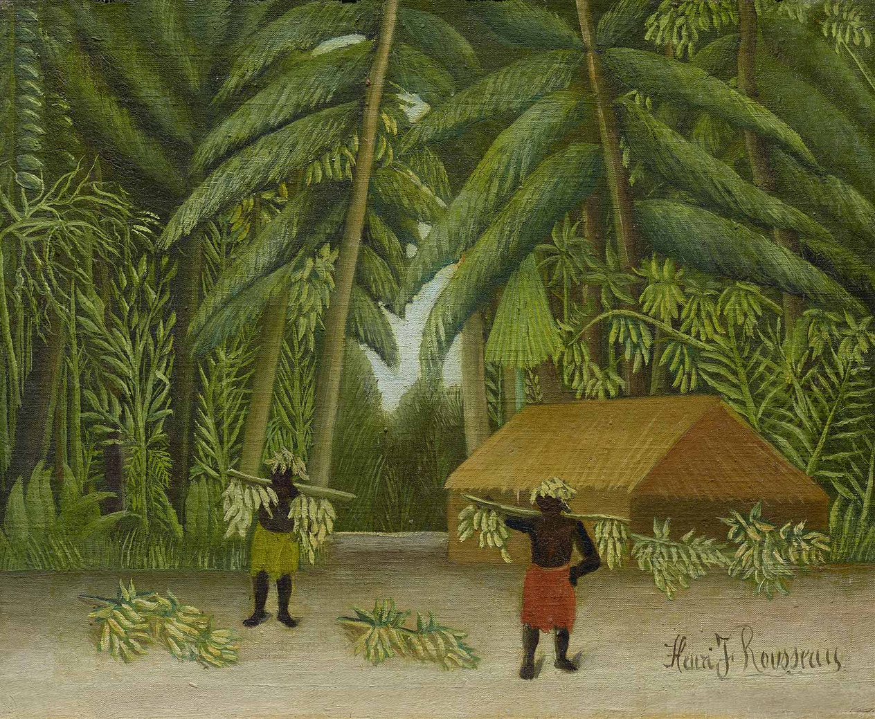 Henri Rousseau Banana Harvest Art Print