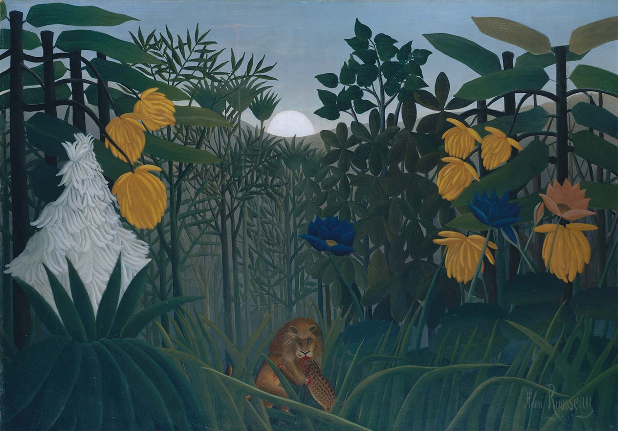 Henri Rousseau The Repast of the Lion Art Print