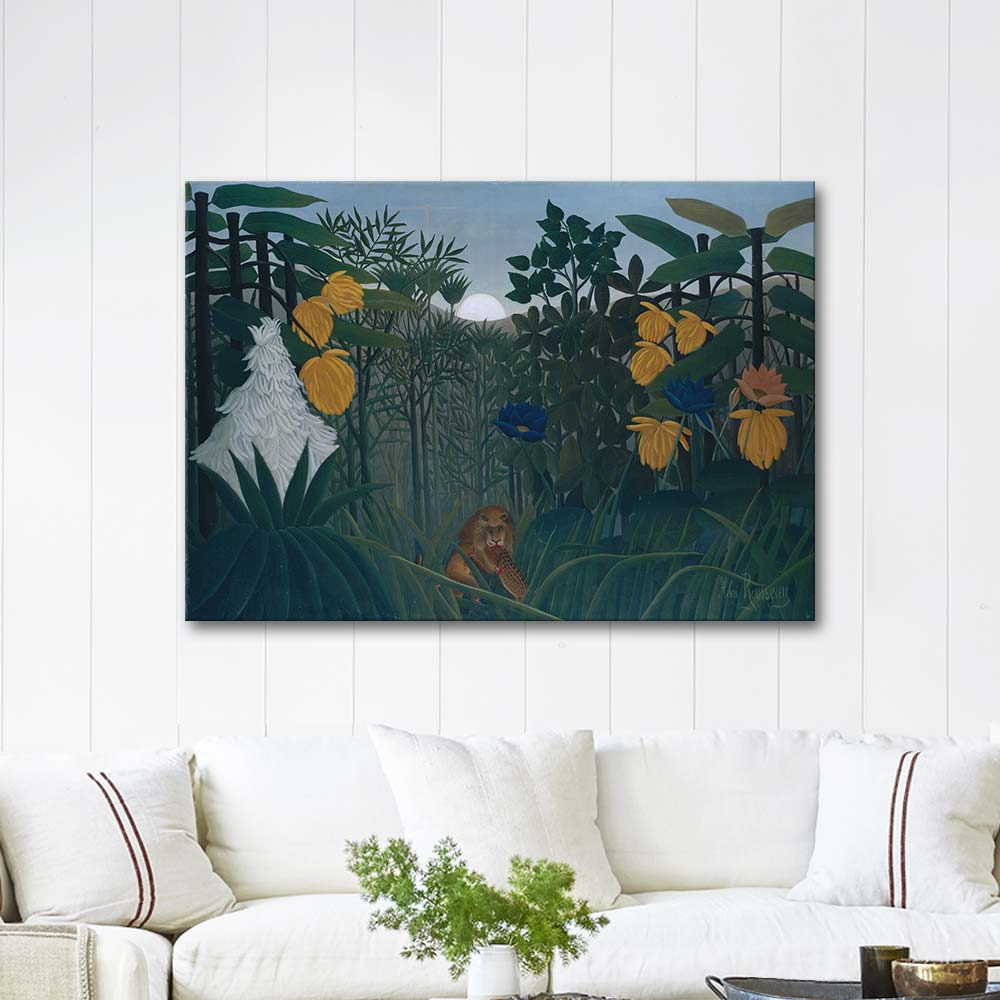 Henri Rousseau The Repast of the Lion Art Print