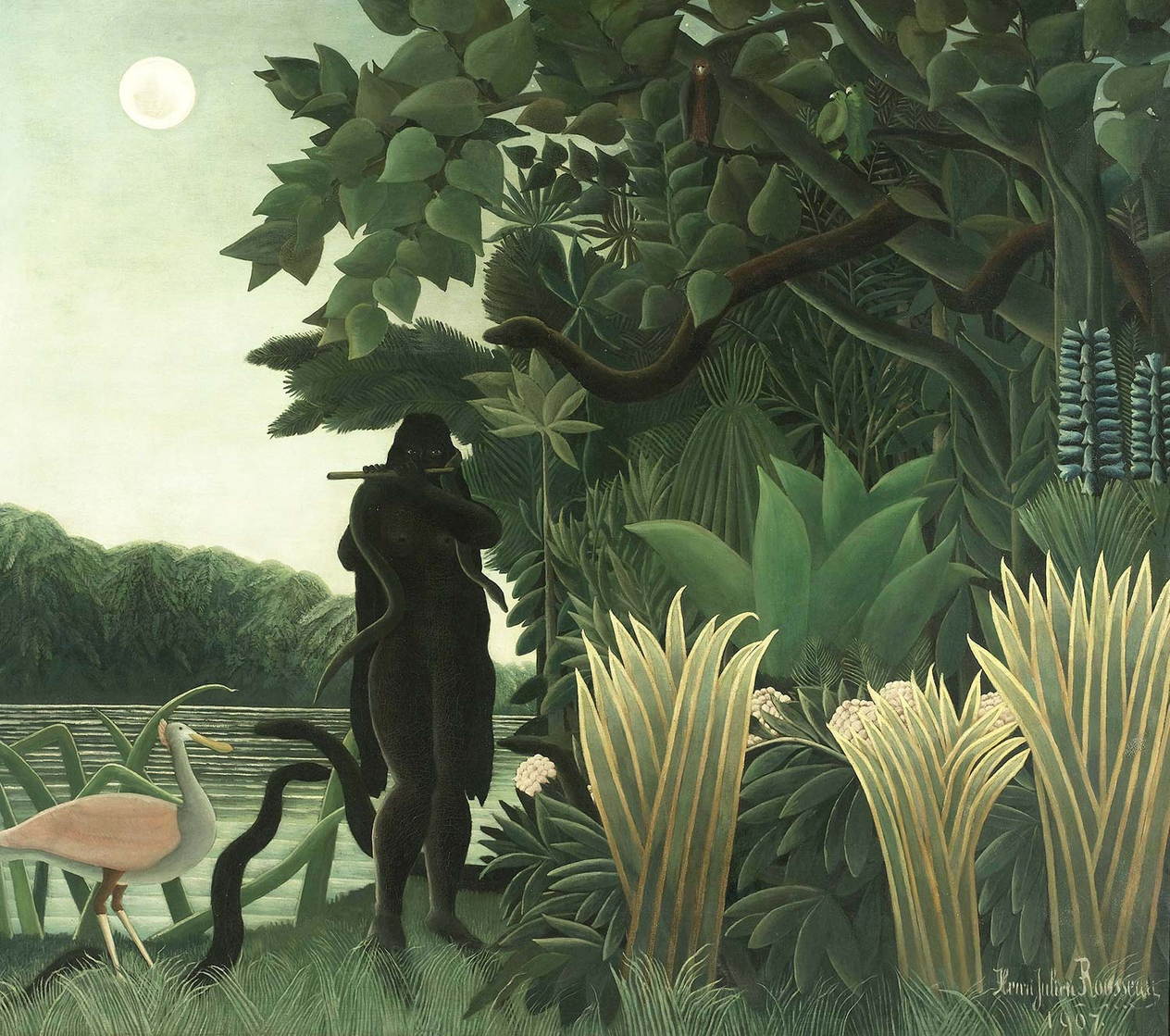 Henri Rousseau Yılan Oynatıcısı Kanvas Tablo