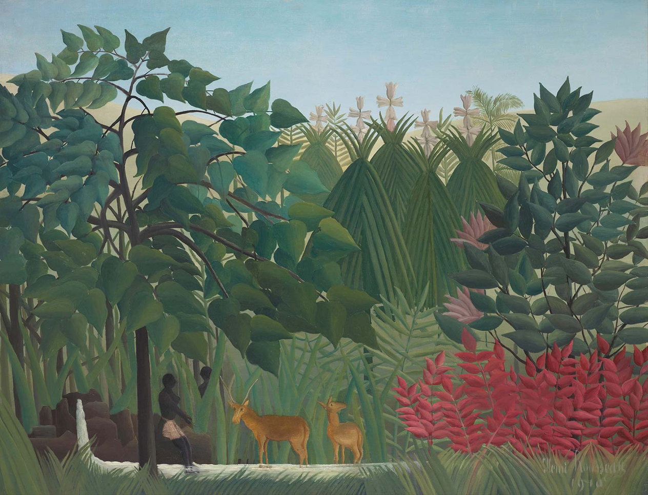 Henri Rousseau Şelale Kanvas Tablo