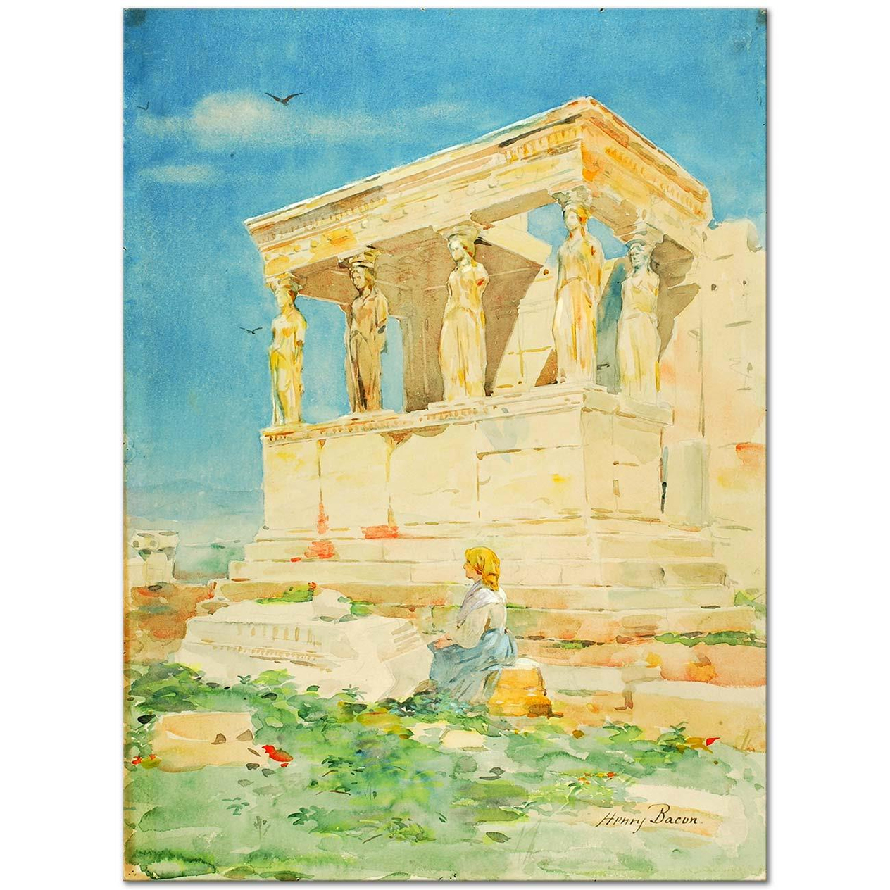 Henry Bacon The Erechtheum Art Print
