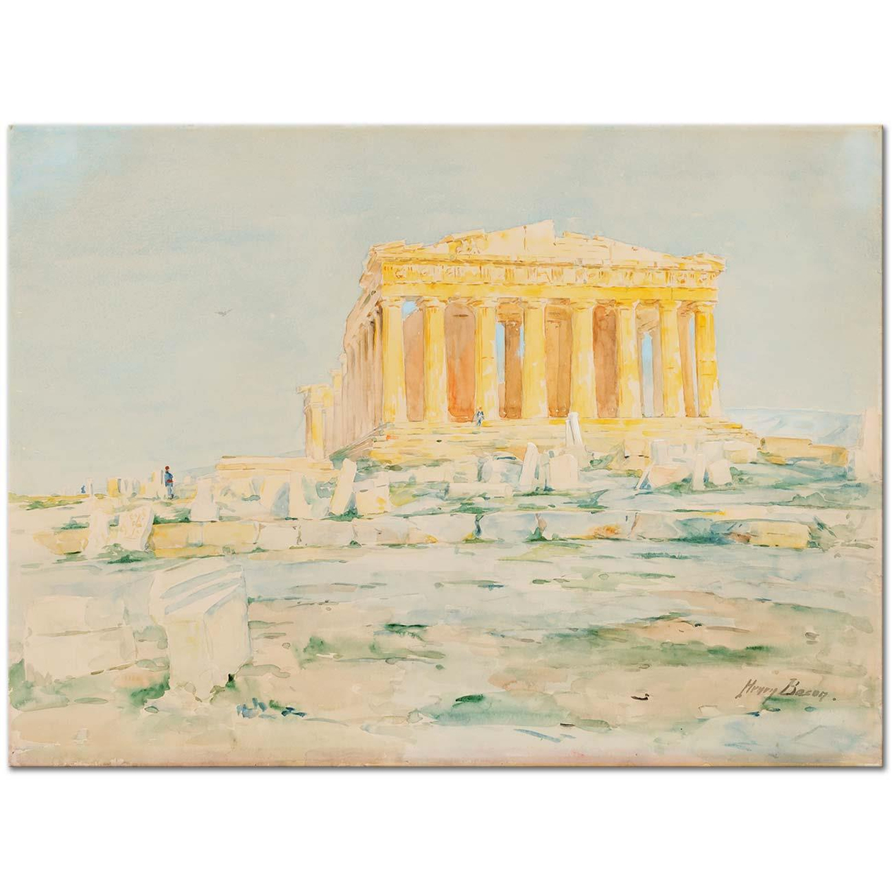 Henry Bacon The Parthenon West Façade Art Print