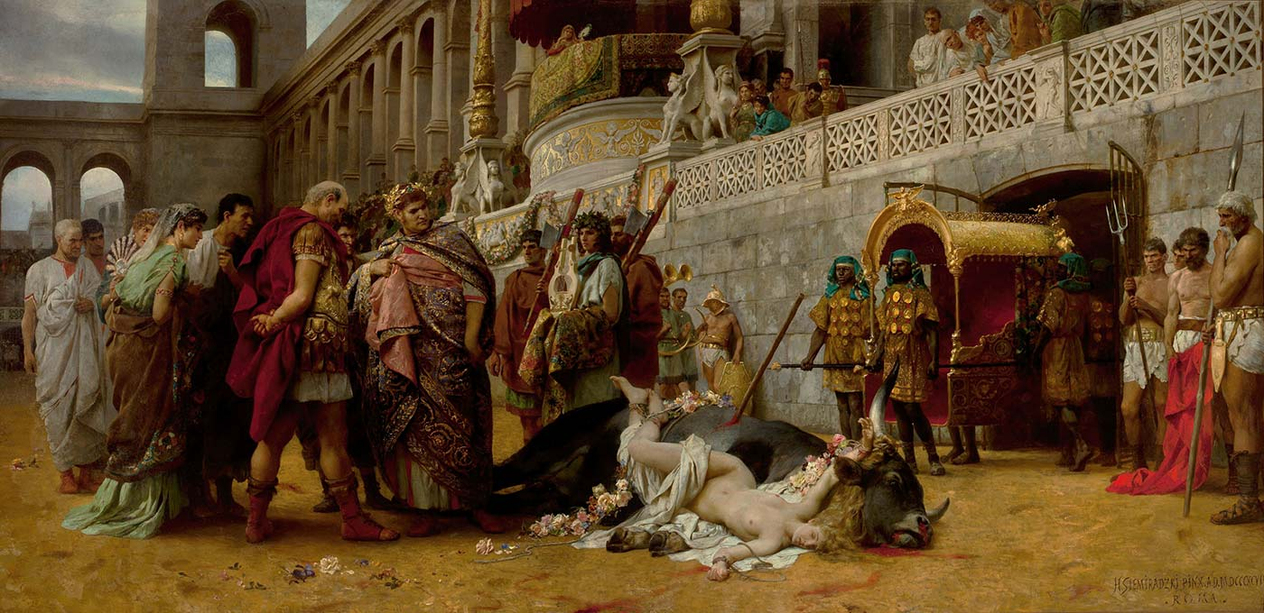 Henryk Siemiradzki Christian Dirce Art Print