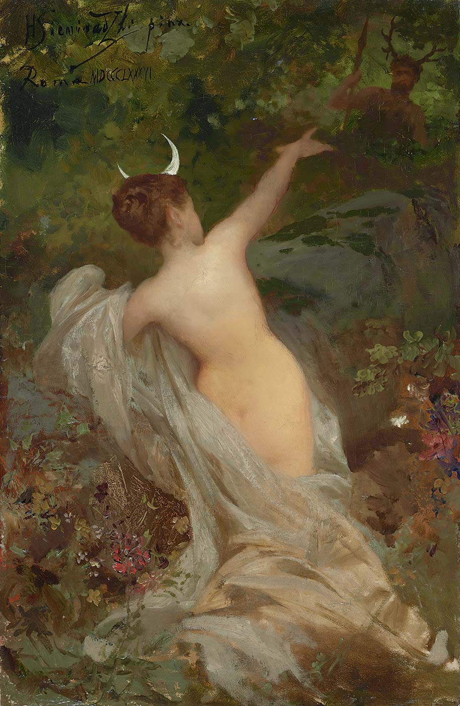 Henryk Siemiradzki Diana And Actaeon Art Print