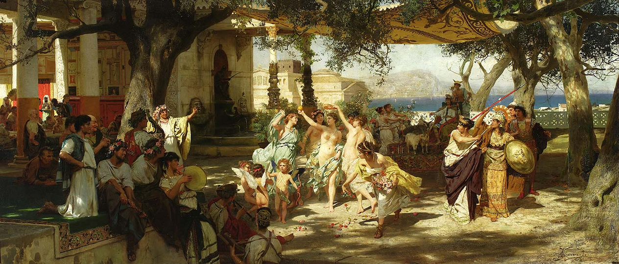 Henryk Siemiradzki Judgement of Paris Art Print