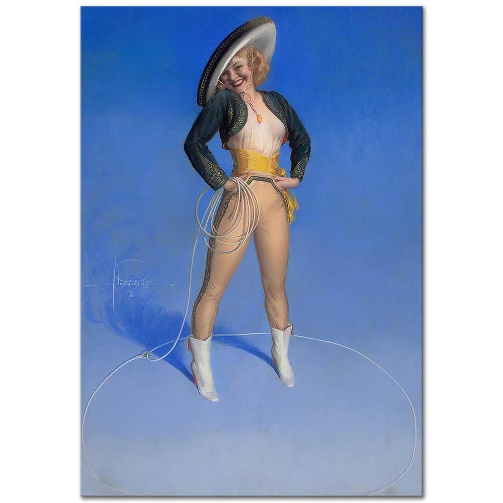Rolf Armstrong Merhaba Komşu Kanvas Tablo