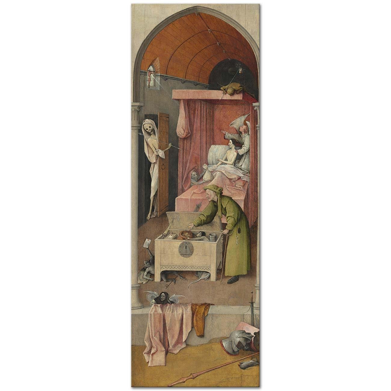 Hieronymus Bosch Death and the Miser Art Print
