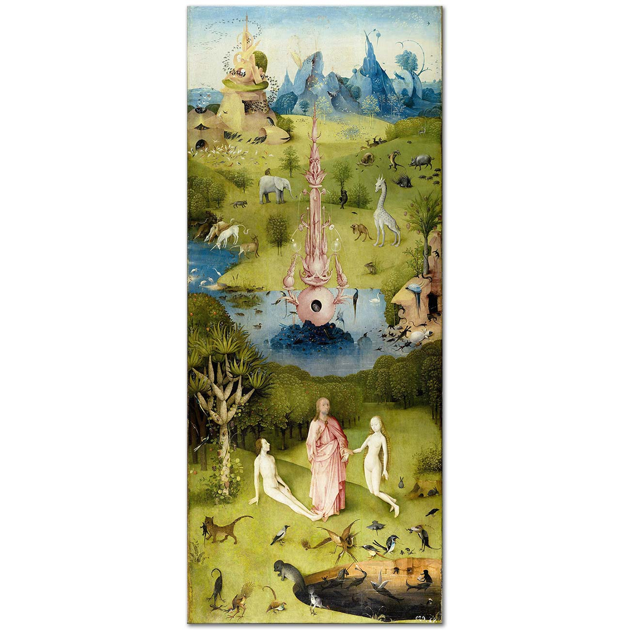 Hieronymus Bosch Dünyevi Tatlar Bahçesi Cennet Kanvas Tablo