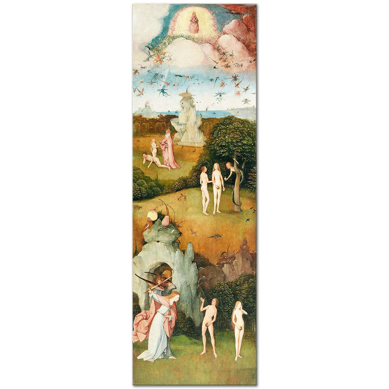 Hieronymus Bosch Samanlık Üçlüsü Cennet Kanvas Tablo