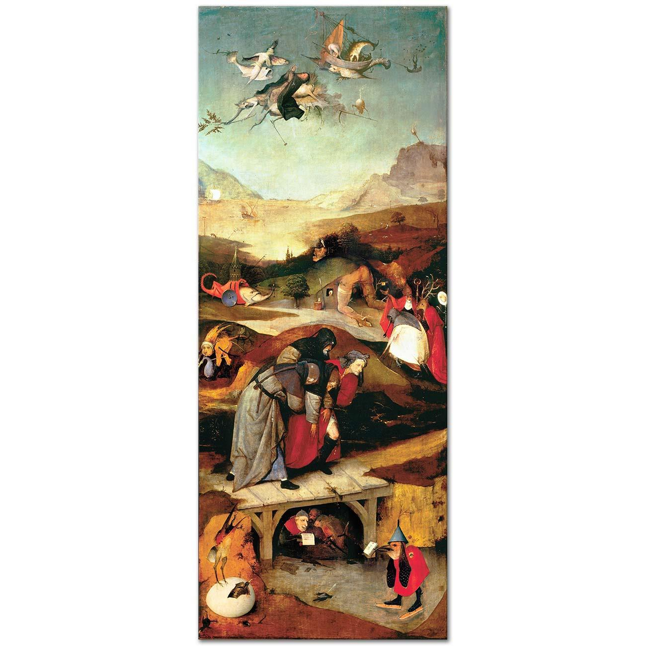 Hieronymus Bosch Aziz Anthony'nin Yücelmesi ve Başarısızlığı Kanvas Tablo