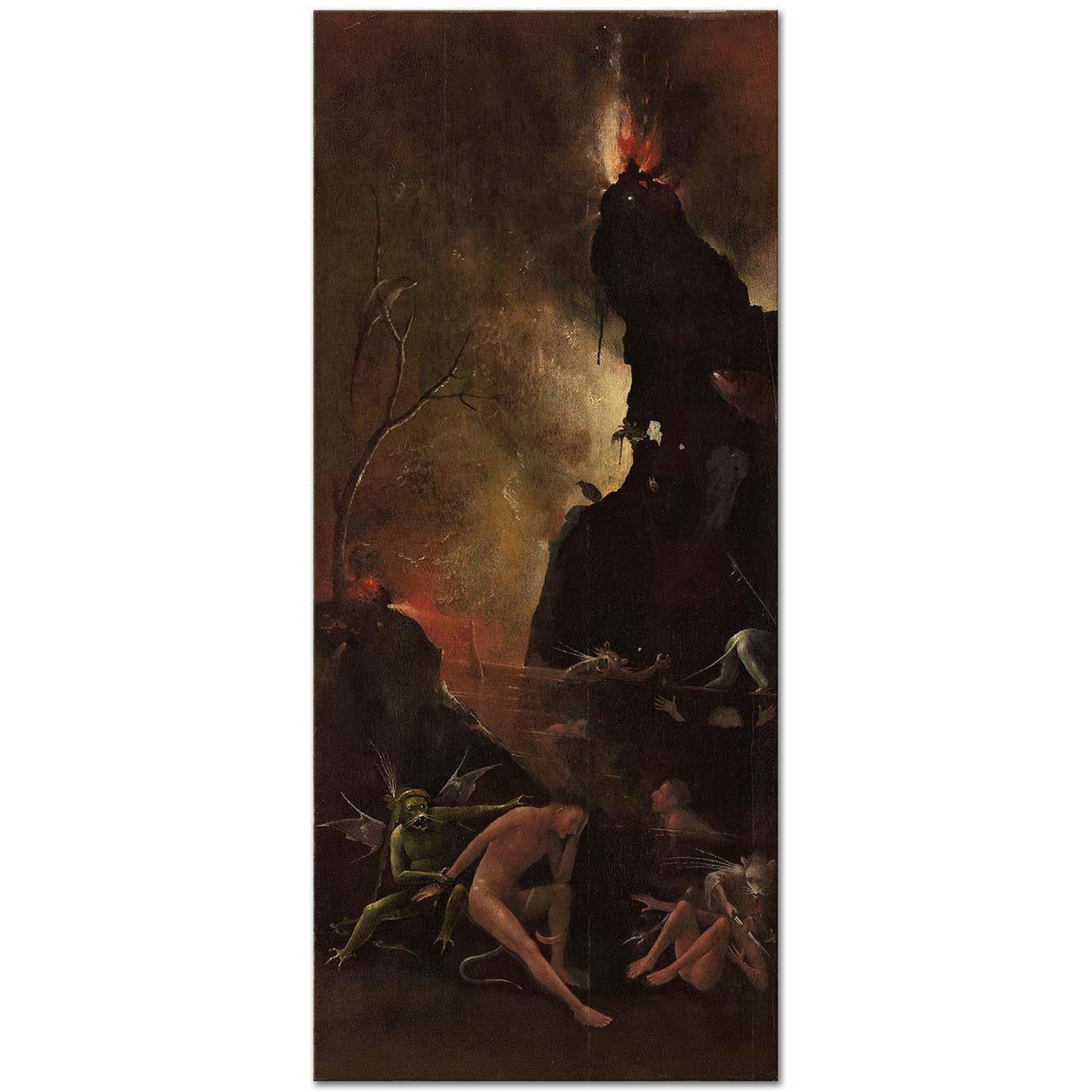 Hieronymus Bosch Ahiret Vizyonları Cehennem 02 Kanvas Tablo