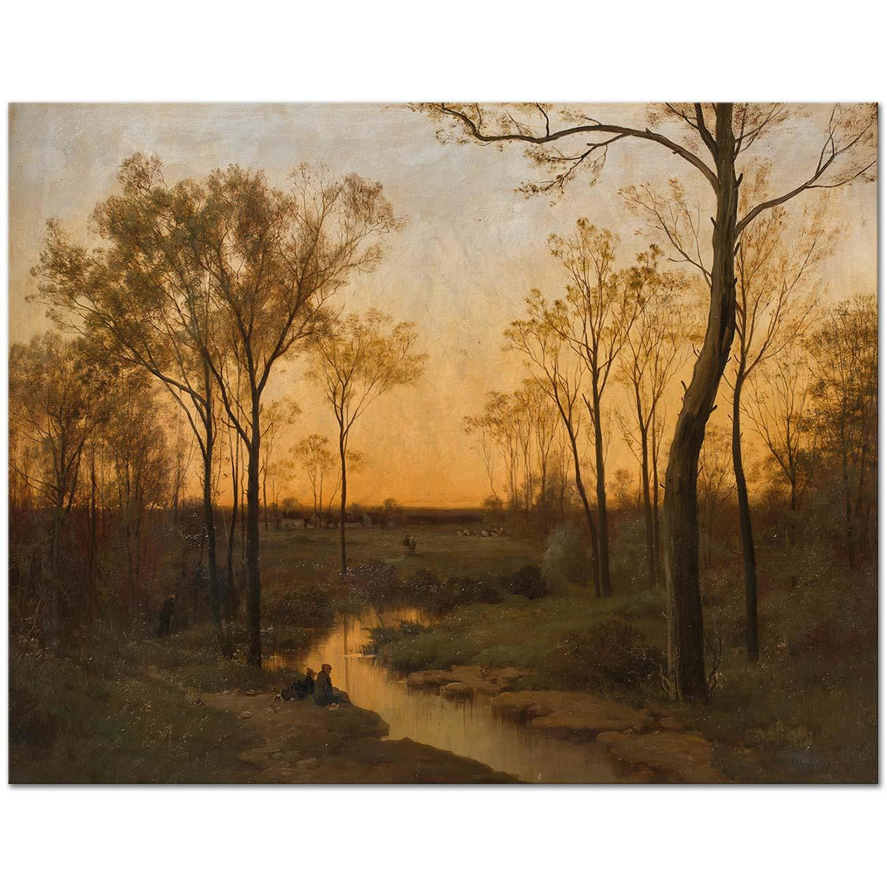 Hippolyte Camille Delpy Sunset Art Print