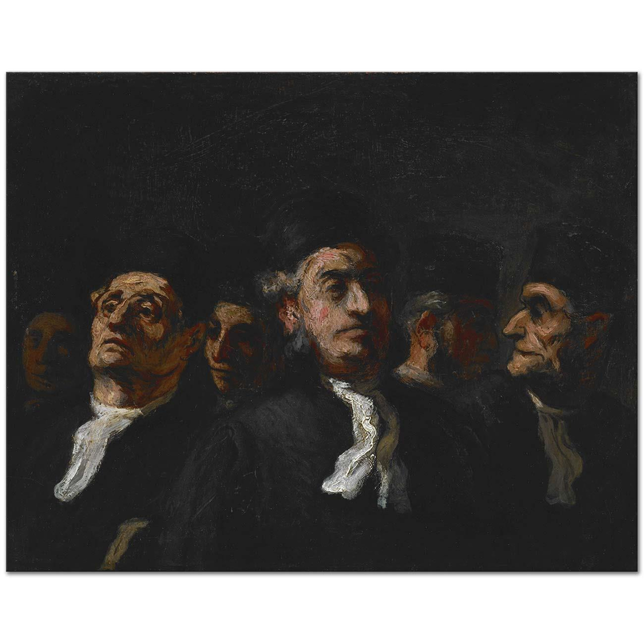 Honore Daumier A Meeting of Lawyers Art Print