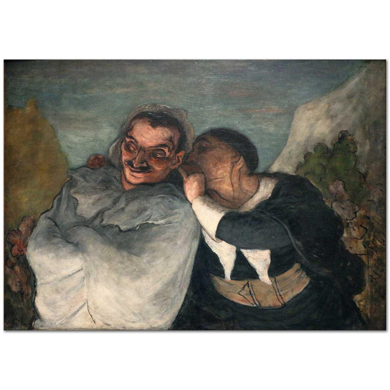 Honore Daumier Crispin ve Scapin Kanvas Tablo