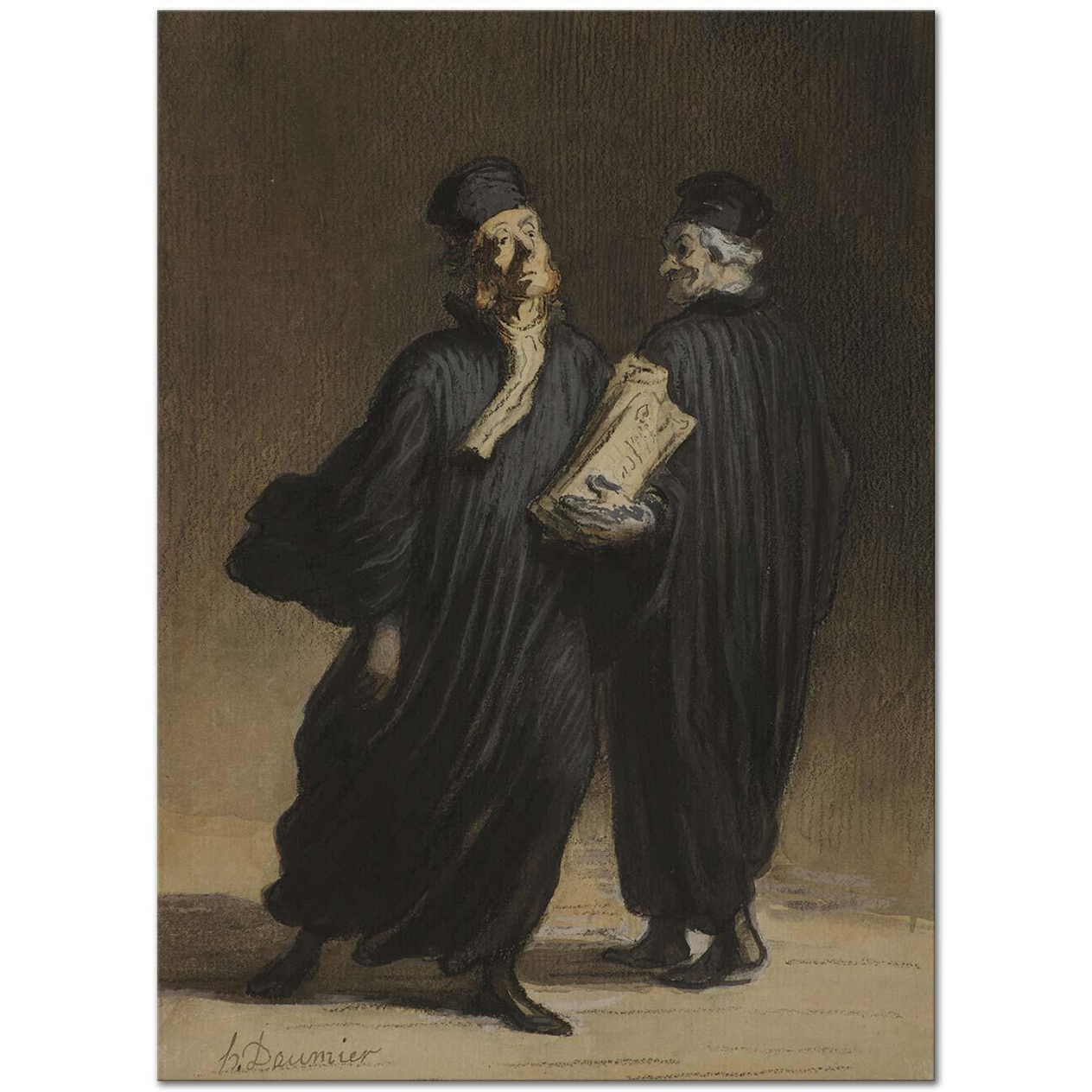 Honore Daumier Les Avocats Art Print
