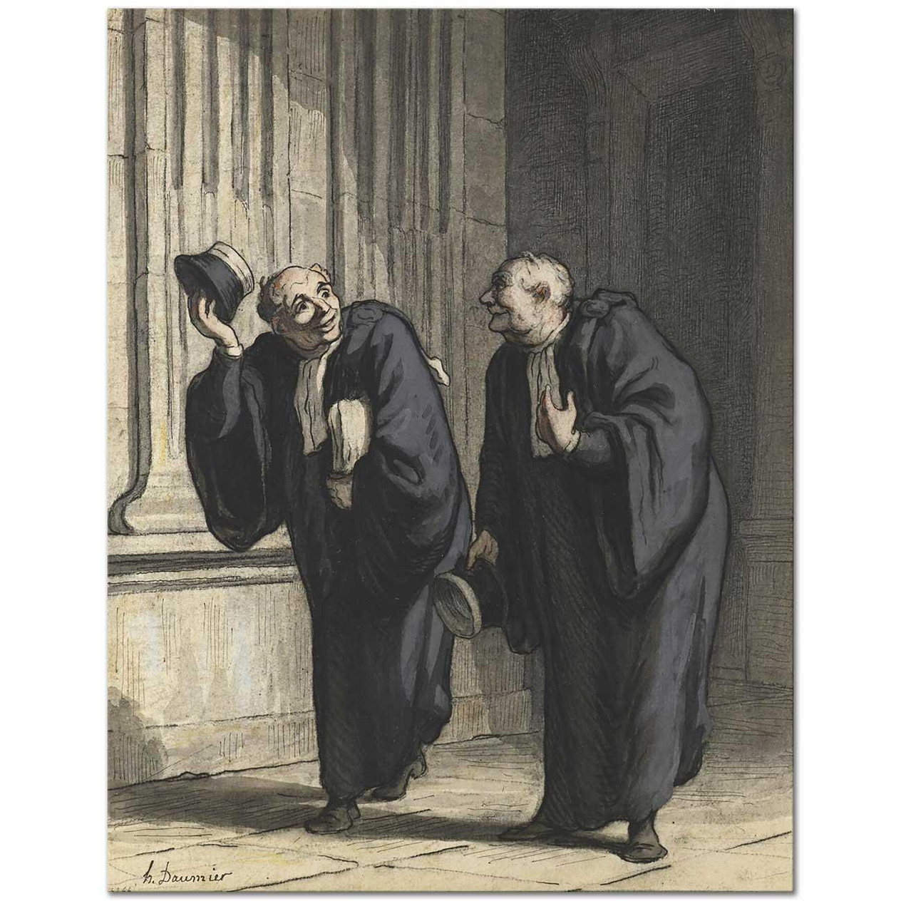 Honore Daumier Sevgili Meslektaşım Kanvas Tablo