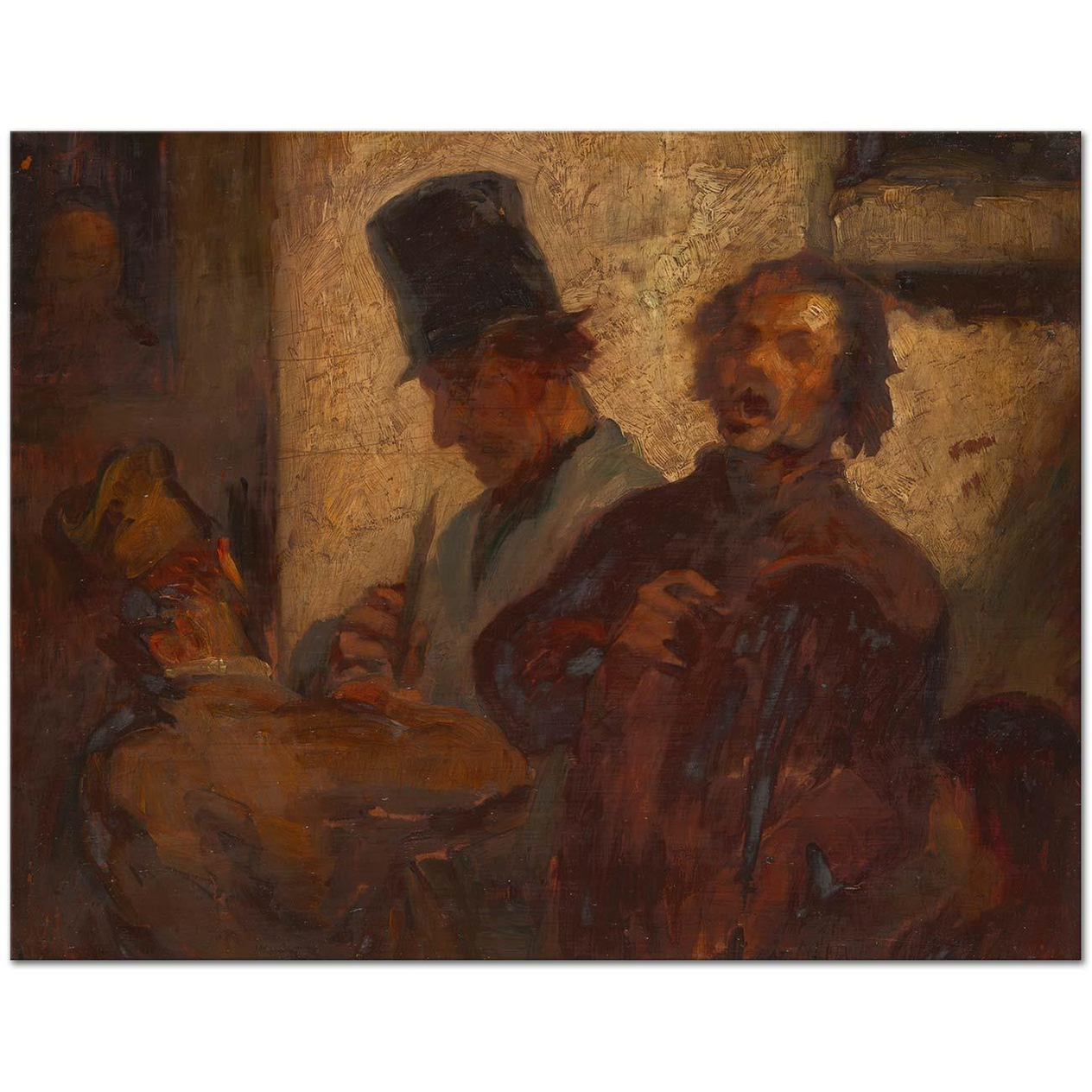 Honore Daumier Street Musicians Art Print