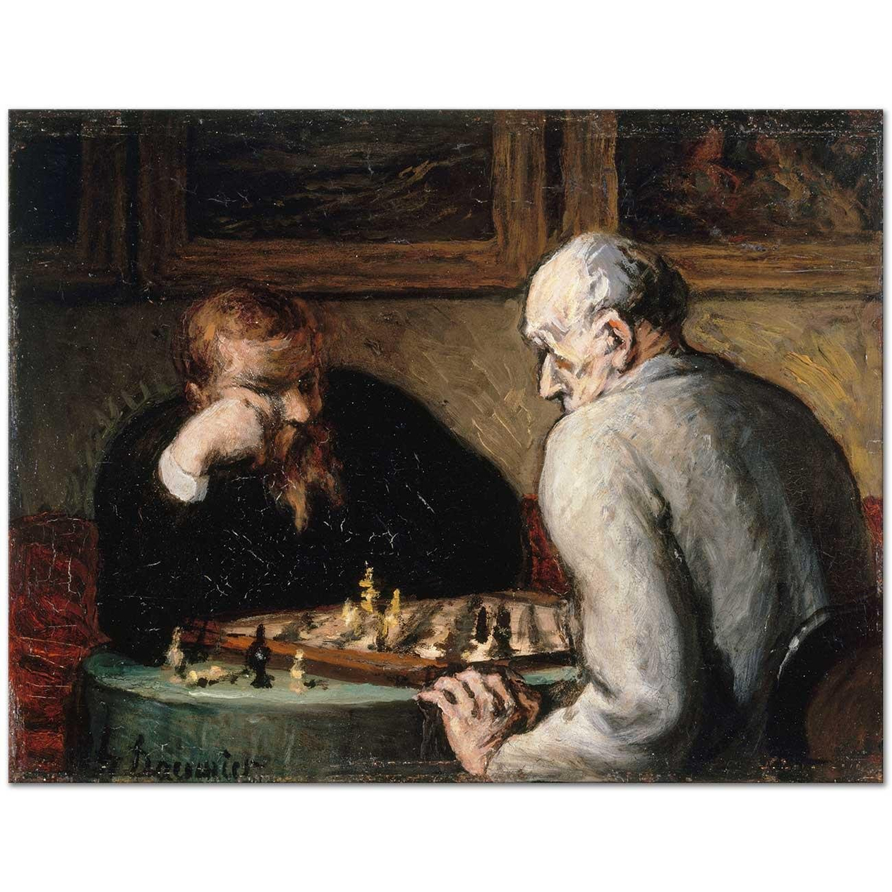 The Chess Players by Honore Daumier