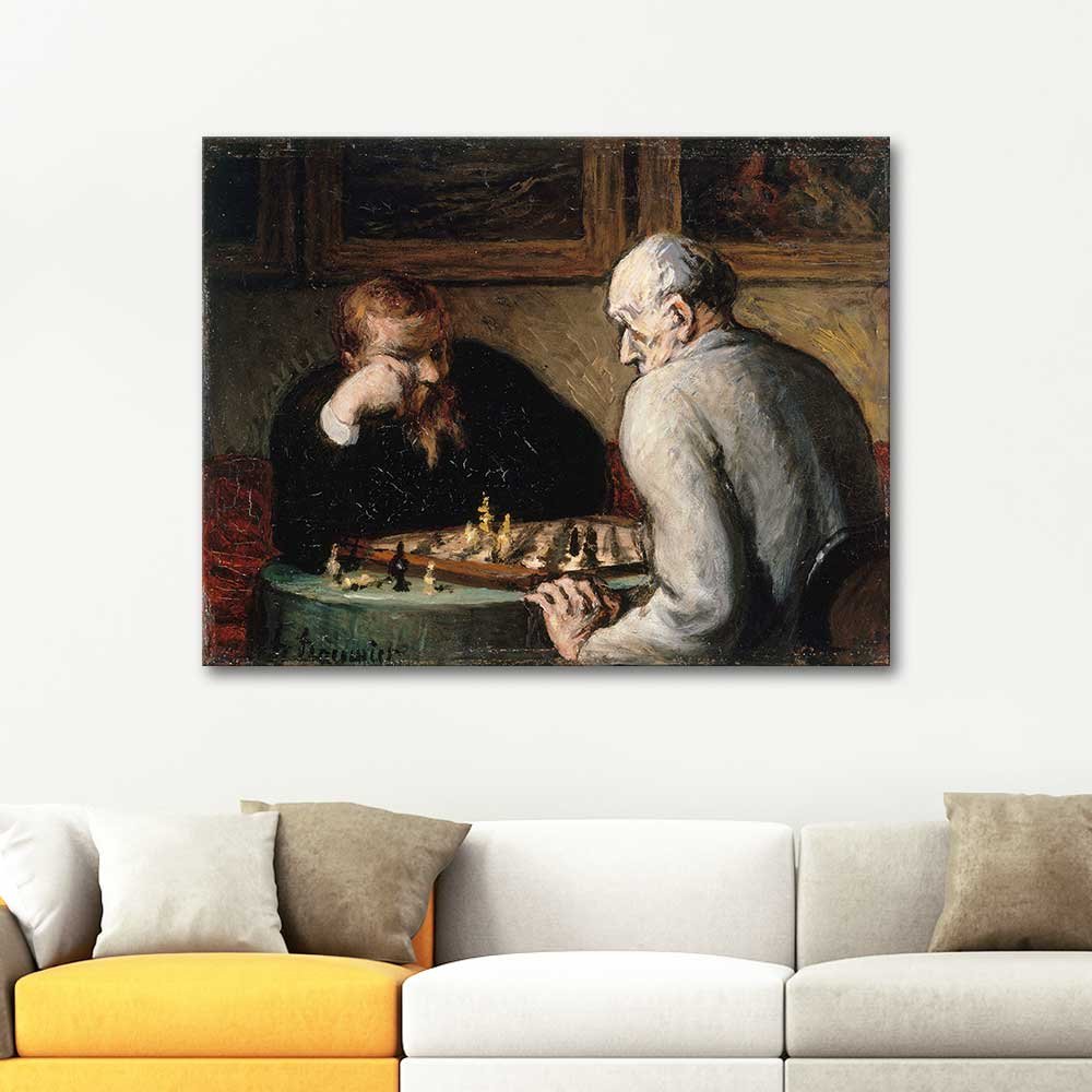 Honore Daumier The Chess Players Art Print