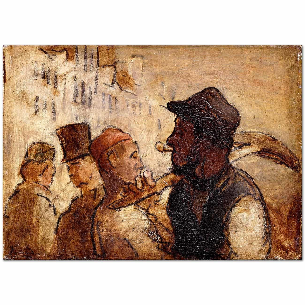 Honore Daumier Workmen on the Street Art Print