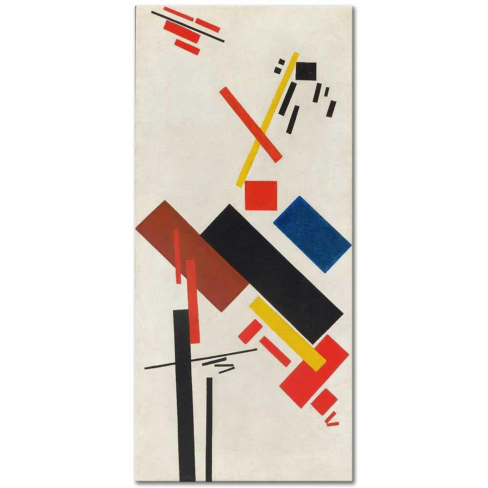 Kazimir Malevich Ev İnşaatı Kanvas Tablo