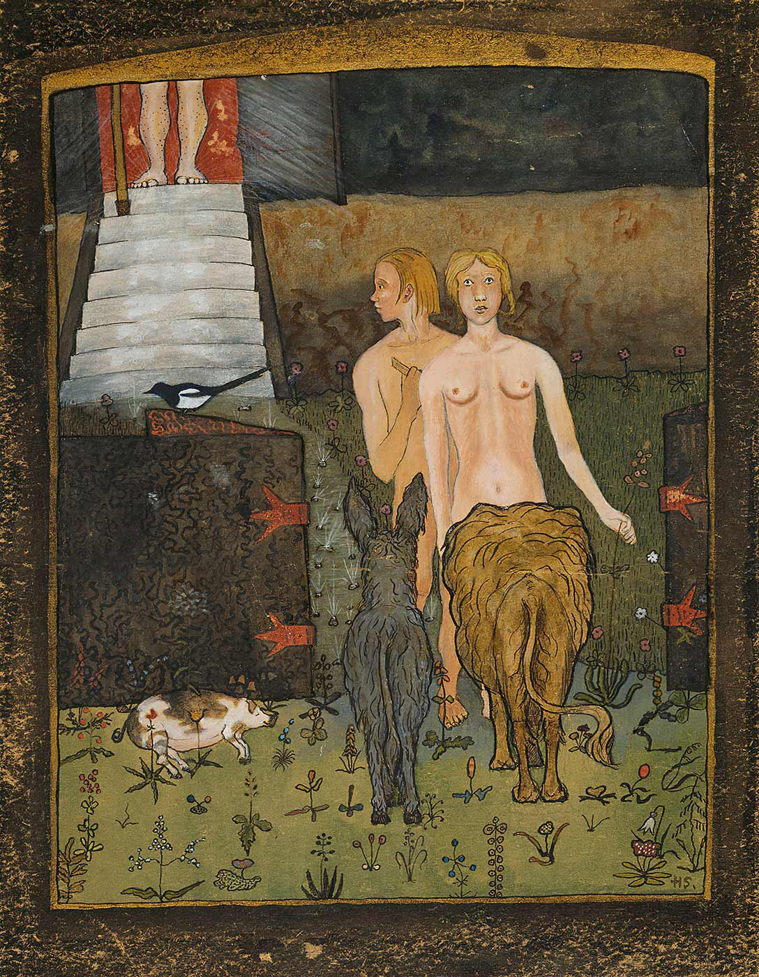 Hugo Simberg Adam and Eve Art Print