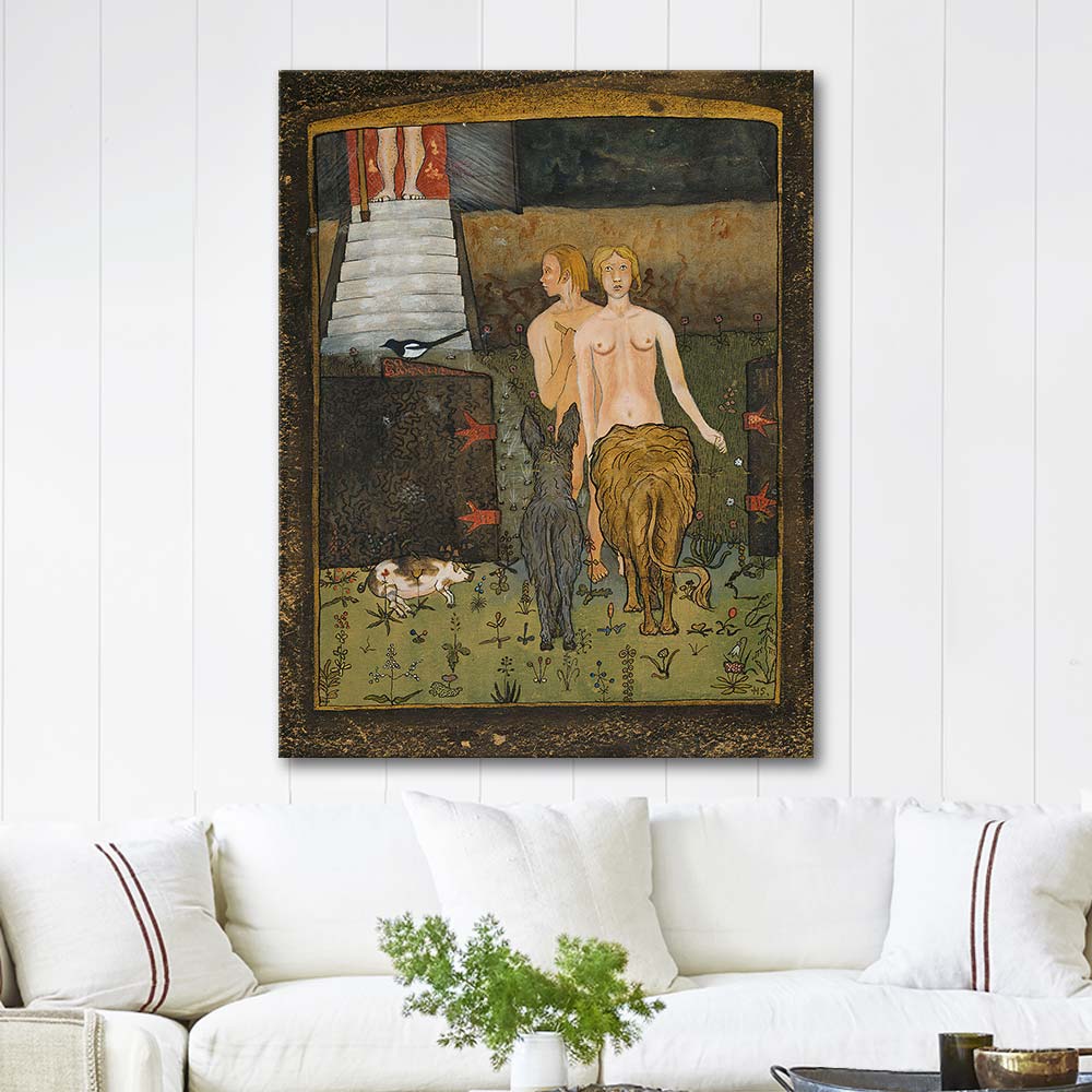 Hugo Simberg Adam and Eve Art Print