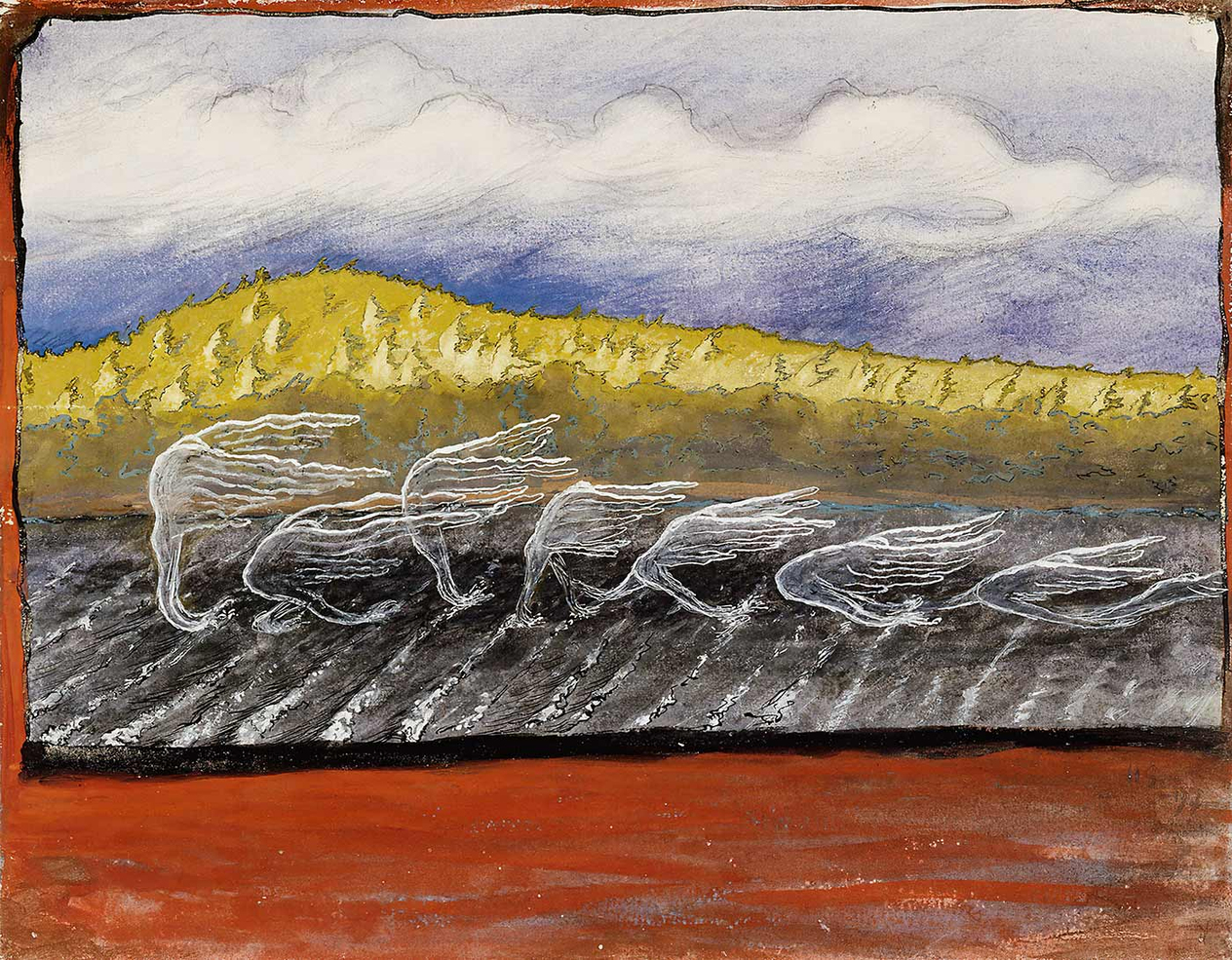 Hugo Simberg The Wind Blows Art Print