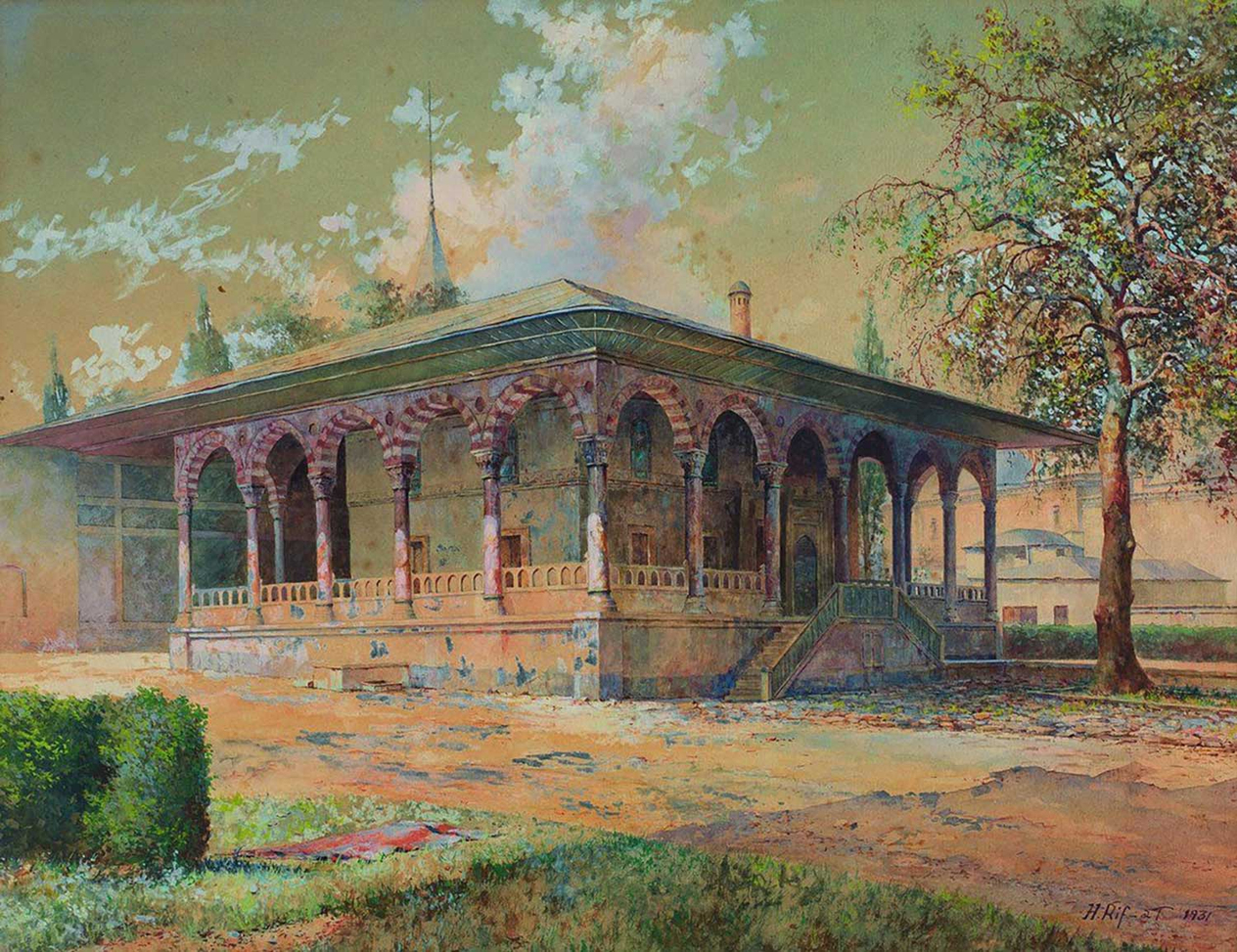 Hüseyin Rıfat Çeteci Topkapı Sarayı Arz Odası Kanvas Tablo