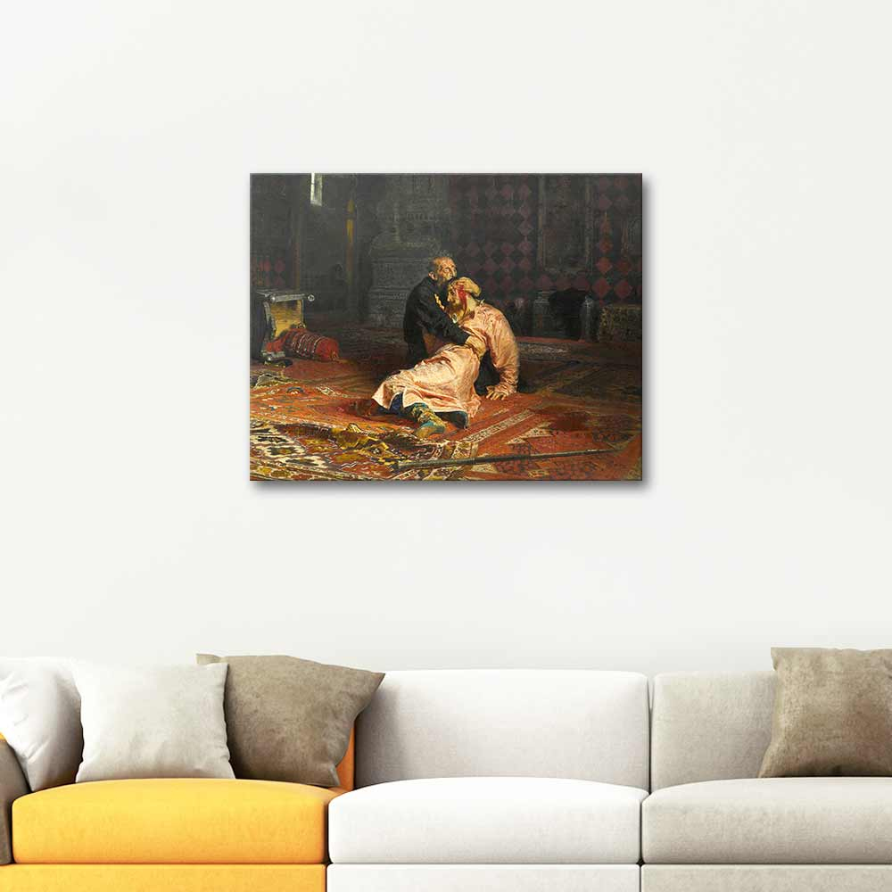 Ilya Repin Ivan the Terrible and his Son Art Print