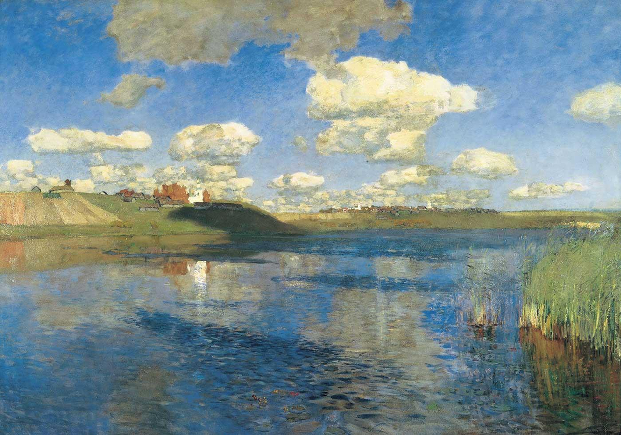 Isaac Levitan Rus Gölü Kanvas Tablo