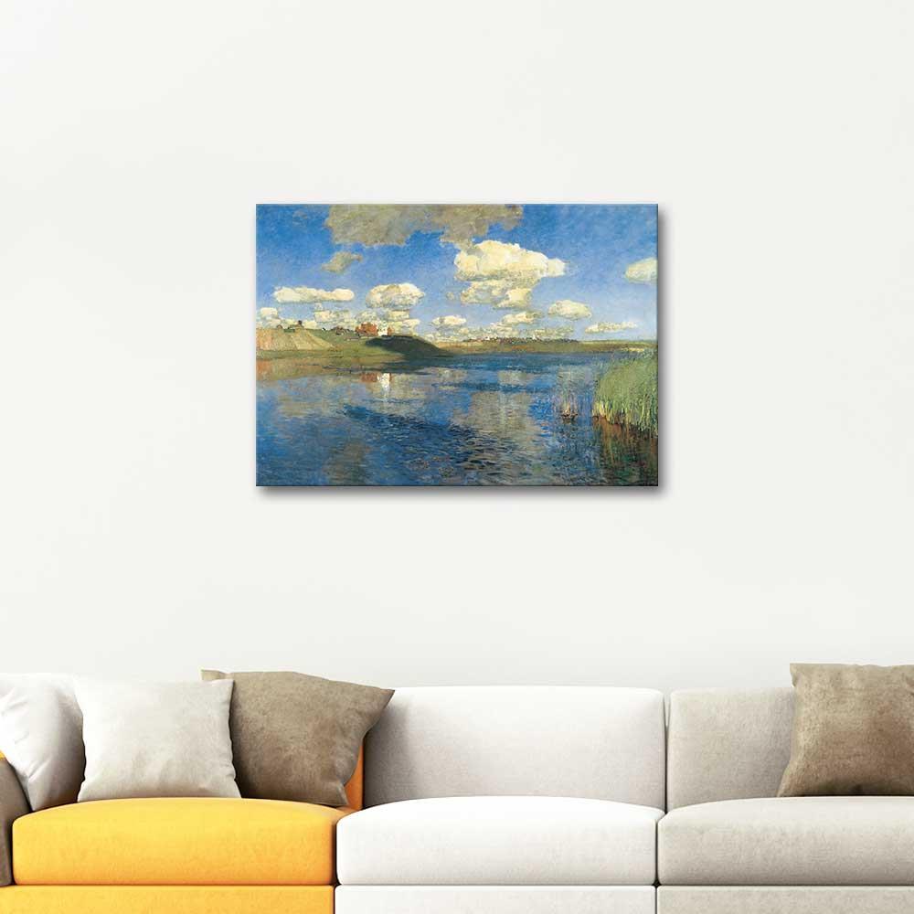 Isaac Levitan Rus Gölü Kanvas Tablo