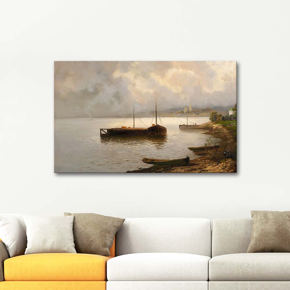 Isaac Levitan Volga Art Print