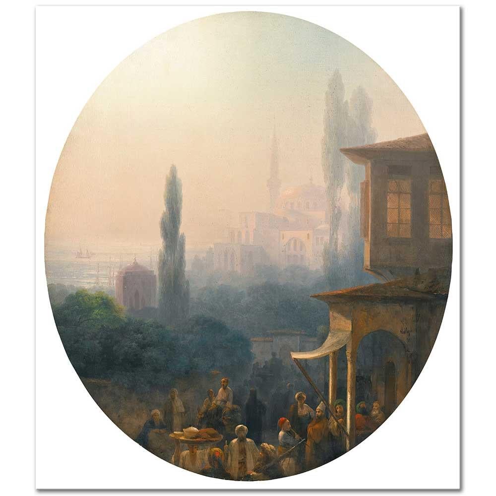 Ivan Aivazovsky İstanbul'da Bir Pazar Yeri Kanvas Tablo