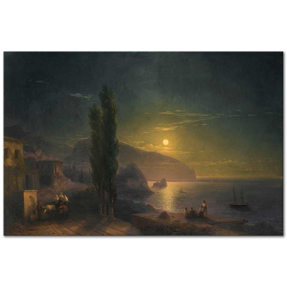 Ivan Aivazovsky Kırım Sahilinde Kanvas Tablo