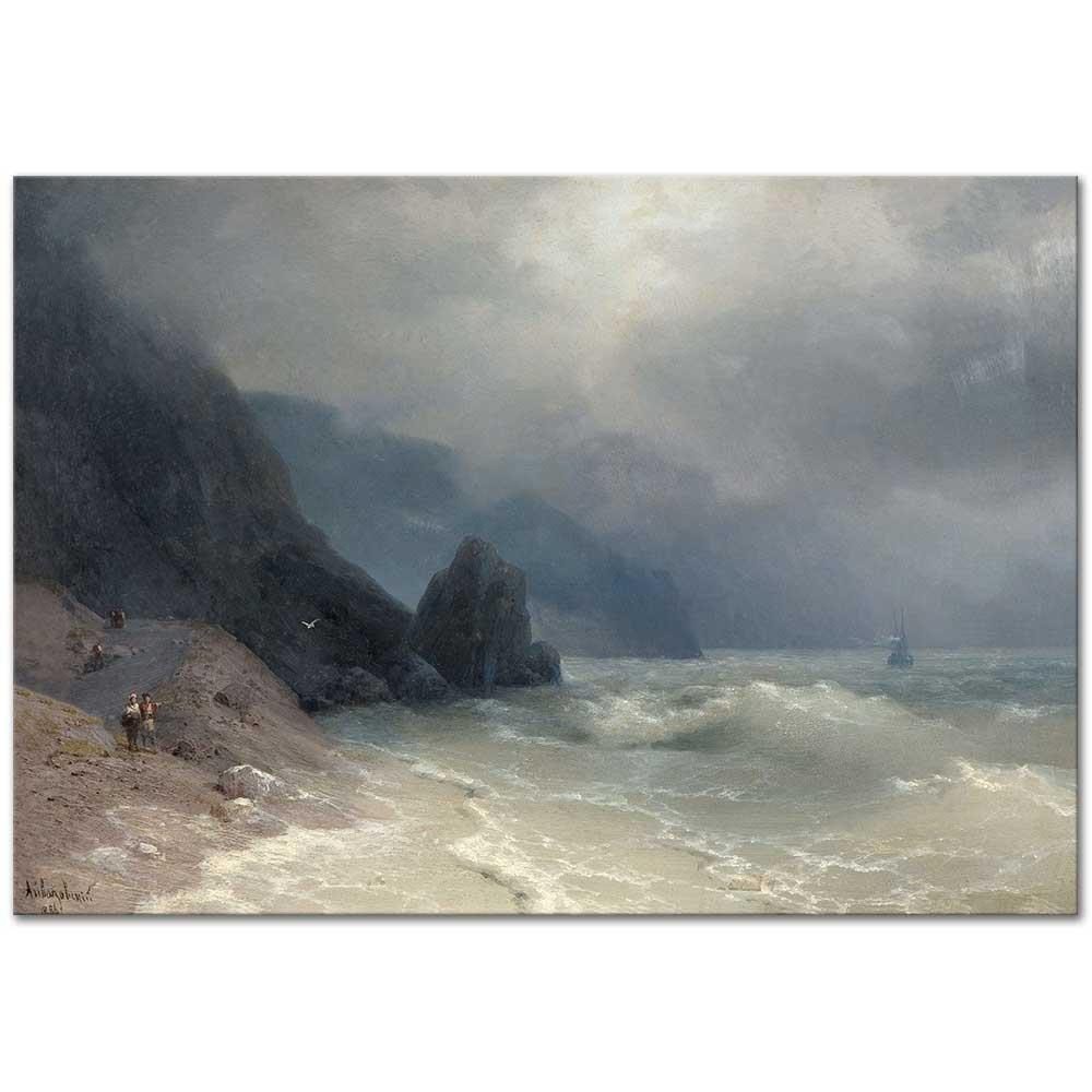 Beach in the Storm by Ivan Aivazovsky