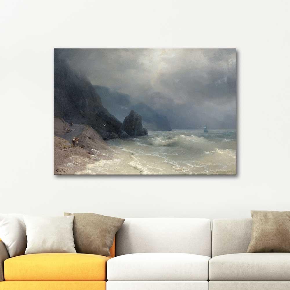 Ivan Aivazovsky Beach in the Storm Art Print