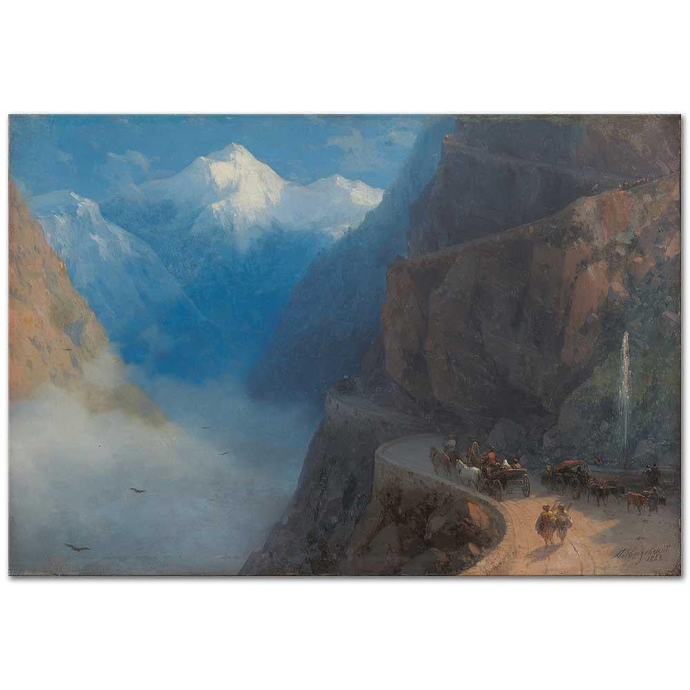 Ivan Aivazovsky Mleta'dan Gudauri'ye Doğru Kanvas Tablo