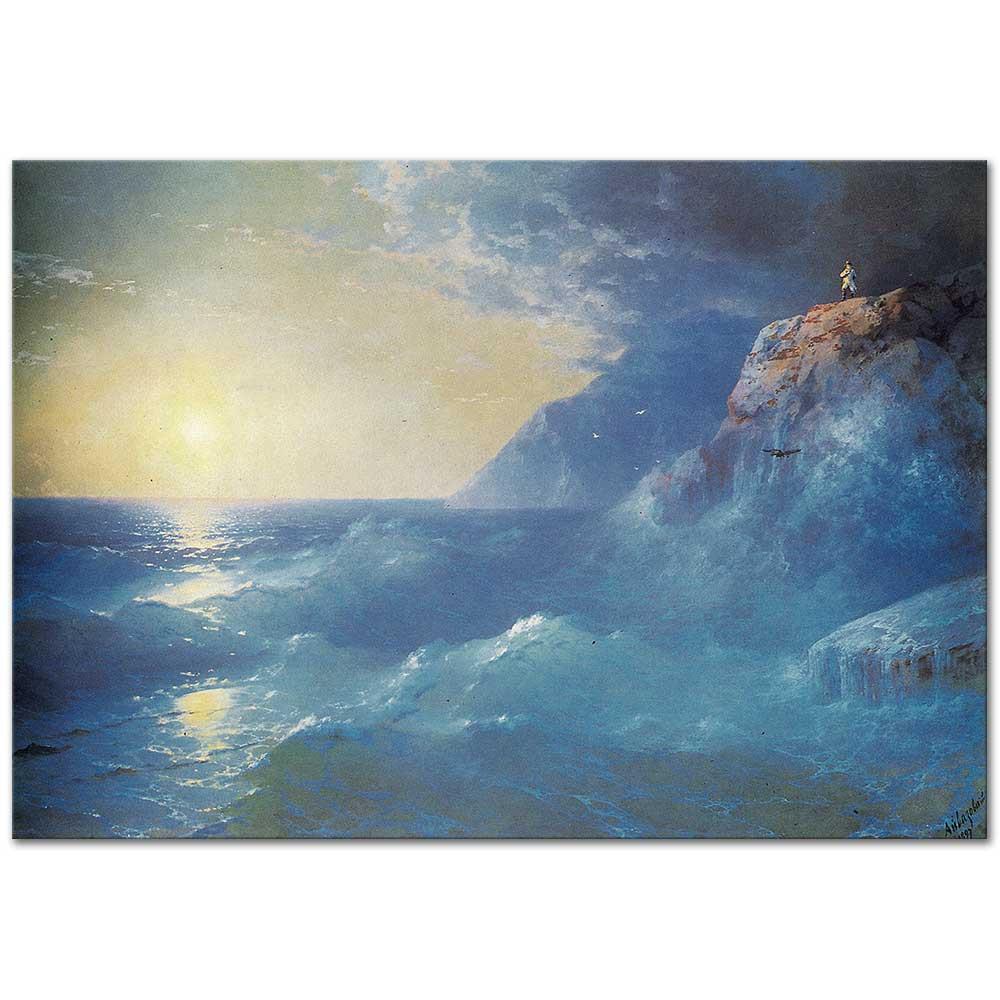 Ayvazovski Napolyon St Helen Adasında Kanvas Tablo