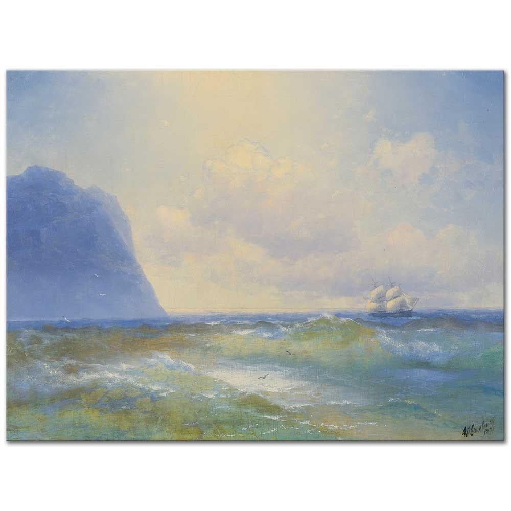 Ivan Aivazovsky Seyirdeki Yelkenli Kanvas Tablo