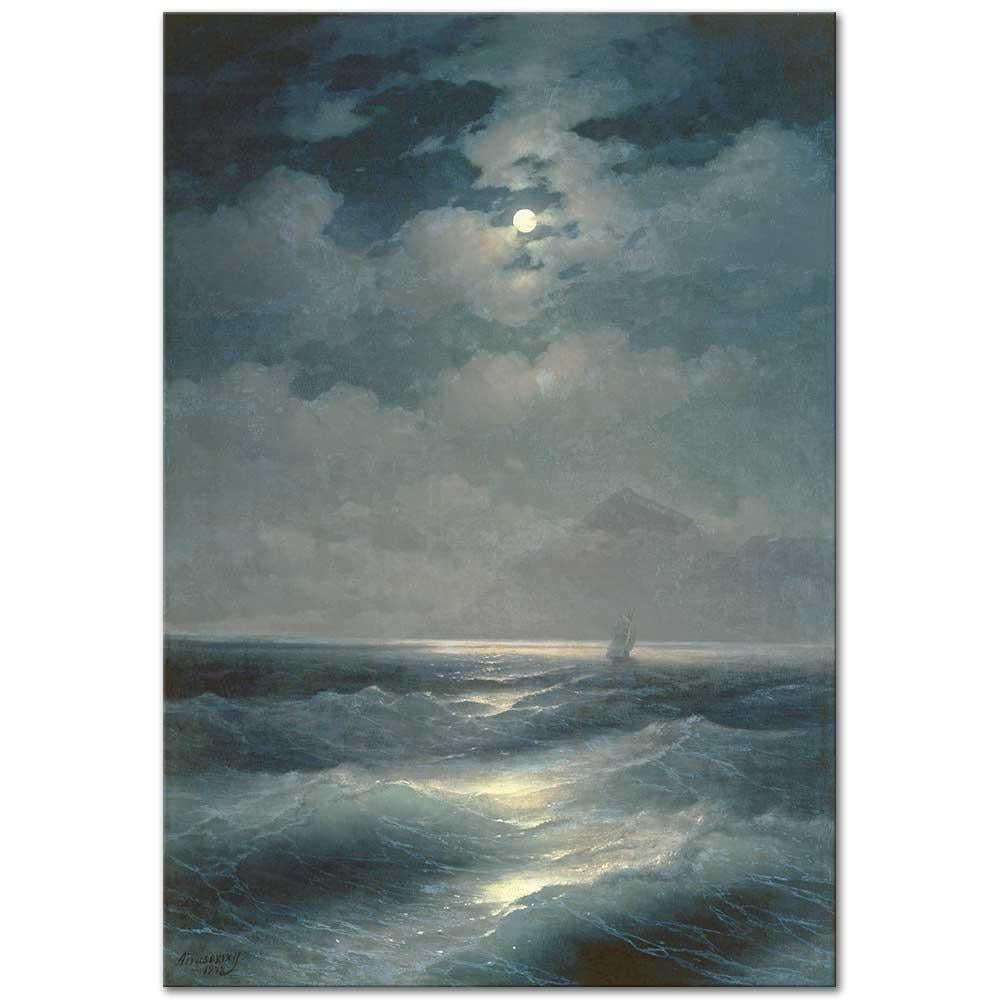Ivan Aivazovsky Mehtapta Deniz Manzarası Kanvas Tablo