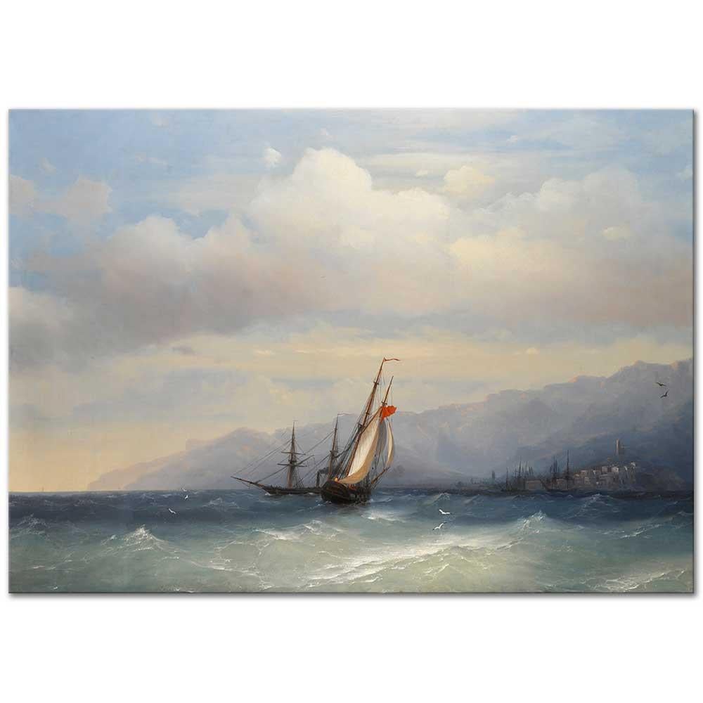 Ivan Aivazovsky Yalta Sahili Kanvas Tablo