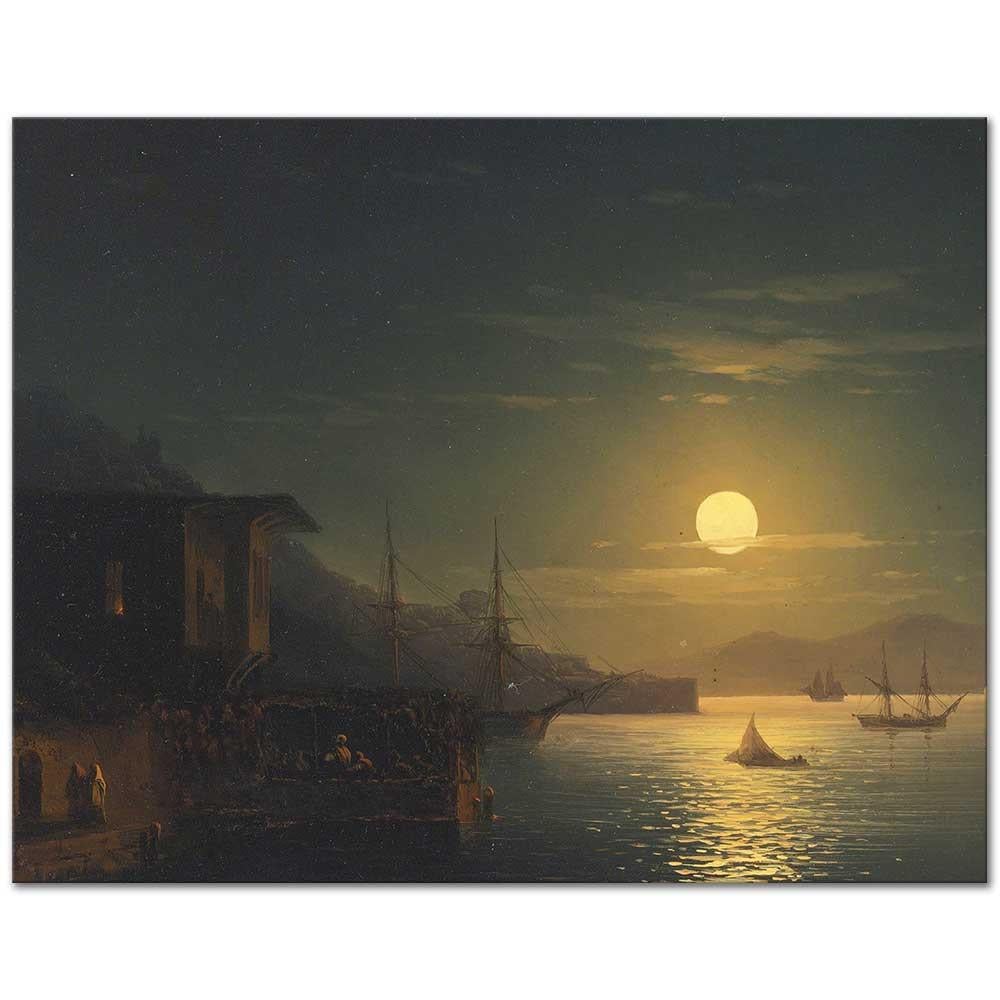 Ivan Aivazovsky Haliç Körfezi İstanbul Kanvas Tablo