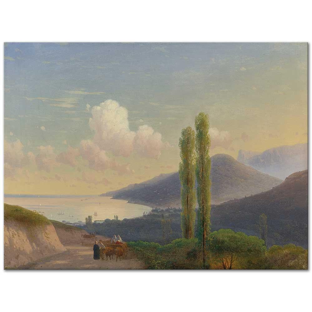 Ivan Aivazovsky Gurzuf Yolu Kırım Kanvas Tablo
