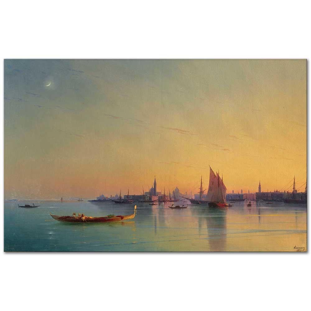Ivan Aivazovsky Gün Batımında Venedik Kanvas Tablo